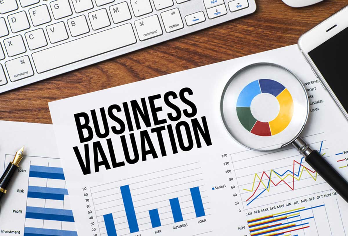 Charts and graphs that display business valuation, highlighting the critical nature of financial analysis.